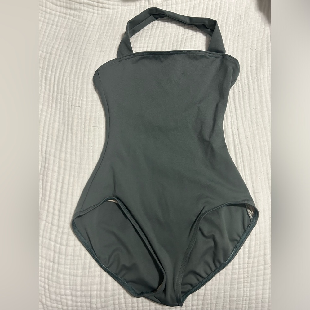 Sage green halter leo
